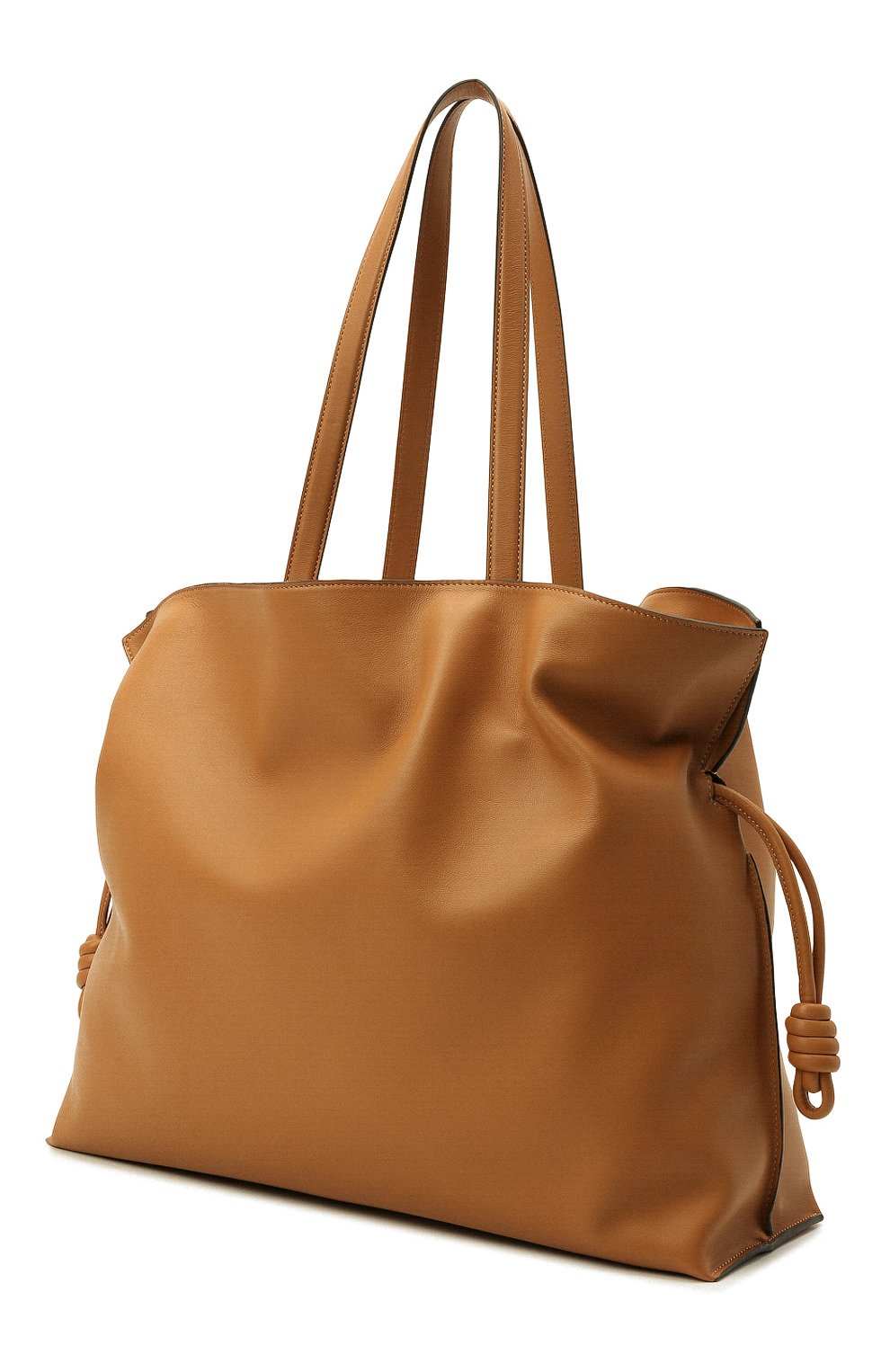 Женский сумка flamenco xl LOEWE светло-коричневого цвета, арт. A411X12X02 | Фото 4 (Сумки-технические: Сумки-шопперы; Материал: Натуральная кожа; Размер: large)
