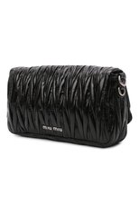 Женская сумка MIU MIU черного цвета, арт. 5BD208-2DNV-F0002-NOY | Фото 3 (Сумки-технические: Сумки через плечо; Материал: Натуральная кожа; Размер: small)