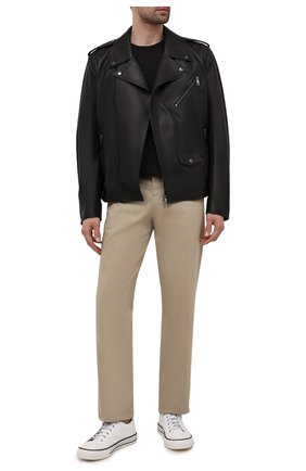 Мужская кожаная куртка DOLCE & GABBANA черного цвета по цене 311000 руб., арт. G9UB1L/GEU47 | Фото 2 Мужская кожаная куртка DOLCE & GABBANA черного цвета, арт. G9UB1L/GEU47 | Фото 2