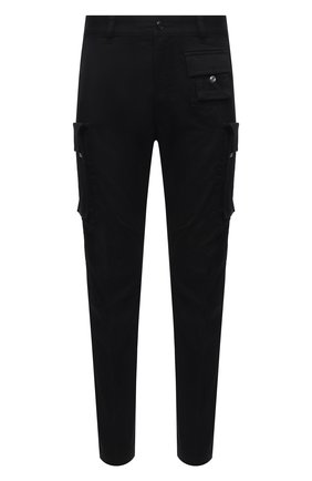 Мужские хлопковые брюки-карго DIESEL черного цвета, арт. A01681/0HCAV | Фото 1 (Материал внешний: Хлопок; Длина (брюки, джинсы): Стандартные; Силуэт М (брюки): Карго; Случай: Повседневный; Стили: Гранж)