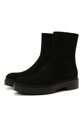 Женские замшевые ботинки SANTONI черного цвета по цене 54800 руб., арт. WTHW59824SM0NMGDN01 | Фото 1 Женские замшевые ботинки SANTONI черного цвета, арт. WTHW59824SM0NMGDN01 | Фото 1
