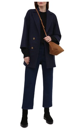 Женские замшевые ботинки SANTONI черного цвета по цене 54800 руб., арт. WTHW59824SM0NMGDN01 | Фото 2 Женские замшевые ботинки SANTONI черного цвета, арт. WTHW59824SM0NMGDN01 | Фото 2