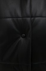 Женская утепленная куртка из экокожи NANUSHKA черного цвета, арт. NW20CRJK01899 | Фото 5 (Кросс-КТ: Куртка, Утепленный; Рукава: Длинные; Материал внешний: Синтетический материал; Стили: Спорт-шик; Материал подклада: Синтетический материал; Длина (верхняя одежда): Короткие)