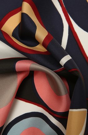 Женский шелковый платок LORO PIANA темно-синего цвета по цене 59400 руб., арт. FAL7684 | Фото 2 Женский шелковый платок LORO PIANA темно-синего цвета, арт. FAL7684 | Фото 2