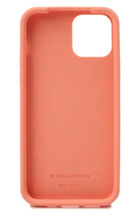 Чехол для iphone 12 BOTTEGA VENETA персикового цвета по цене 8265 руб., арт. 670188/V0EY0 | Фото 2 Чехол для iphone 12 BOTTEGA VENETA персикового цвета, арт. 670188/V0EY0 | Фото 2