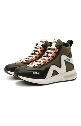 Детские кроссовки MSGM KIDS хаки цвета по цене 25200 руб., арт. 69129/KIPS/NAKAI/KIPS/KIPS/KIPS/36-41 | Фото 1 Детские кроссовки MSGM KIDS хаки цвета, арт. 69129/KIPS/NAKAI/KIPS/KIPS/KIPS/36-41 | Фото 1