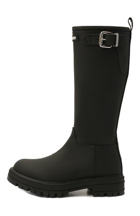 Детские сапоги DSQUARED2 черного цвета по цене 32050 руб., арт. 68583/SCUBA/28-35 | Фото 2 Детские сапоги DSQUARED2 черного цвета, арт. 68583/SCUBA/28-35 | Фото 2 (Материал внешний: Экокожа; Материал внутренний: Текстиль)