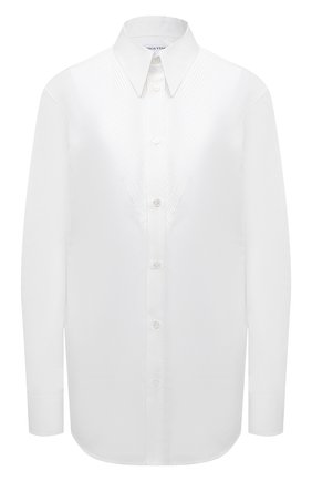 Женская хлопковая рубашка BOTTEGA VENETA белого цвета по цене 120500 руб., арт. 667094/V11Q0 | Фото 1
