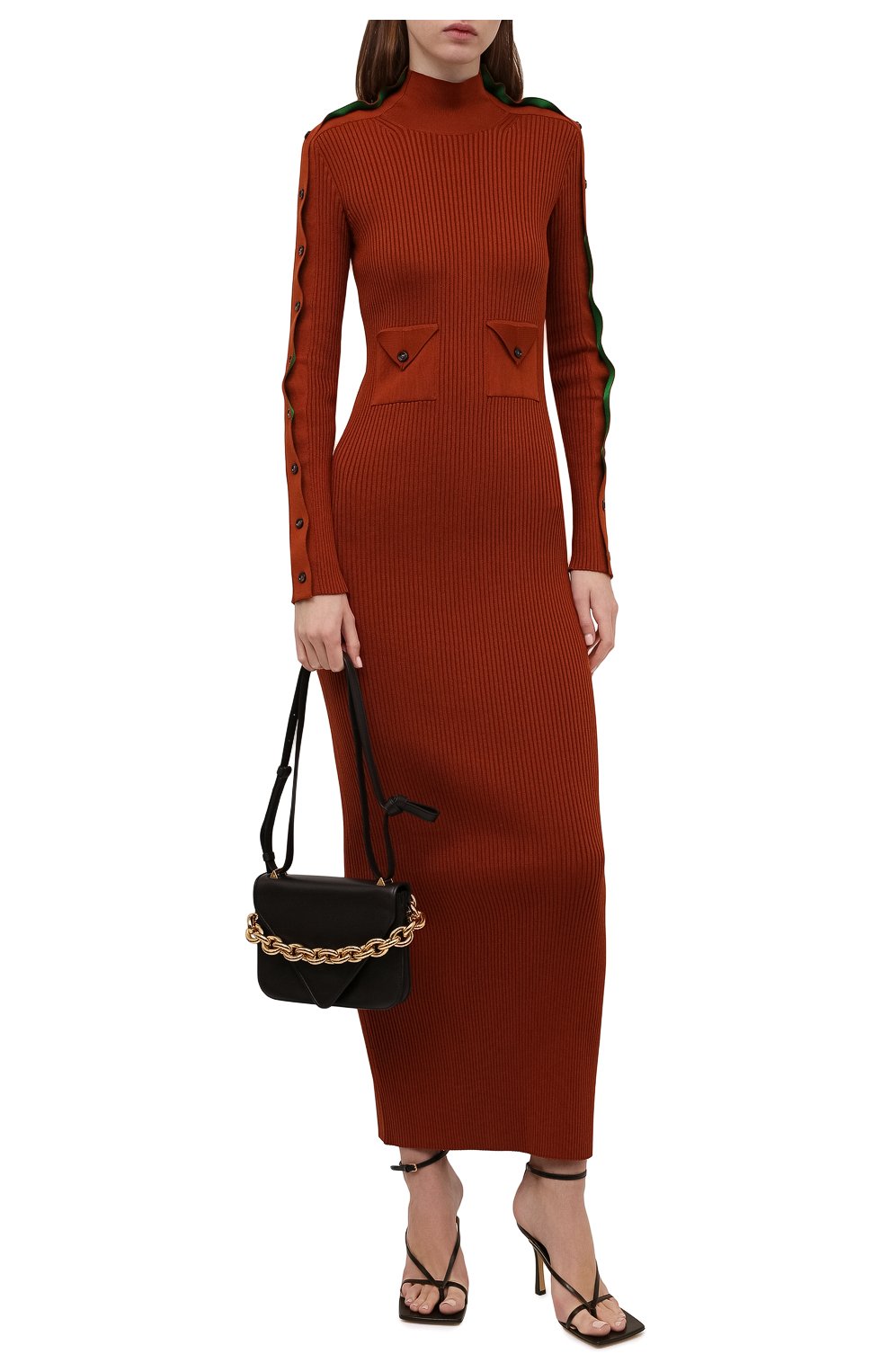 Женская сумка mount small BOTTEGA VENETA темно-коричневого цвета по цене 299500 руб., арт. 667399/V12J0 | Фото 3 Женская сумка mount small BOTTEGA VENETA темно-коричневого цвета, арт. 667399/V12J0 | Фото 3 (Сумки-технические: Сумки top-handle; Материал: Натуральная кожа; Региональные ограничения белый список (Axapta Mercury): RU; Ремень/цепочка: На ремешке; Размер: small)