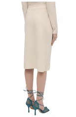 Женская шерстяная юбка BOTTEGA VENETA белого цвета, арт. 665904/V0ZR0 | Фото 4 (Материал внешний: Шерсть; Стили: Гламурный; Кросс-КТ: Трикотаж; Женское Кросс-КТ: Юбка-одежда; Длина Ж (юбки, платья, шорты): До колена)