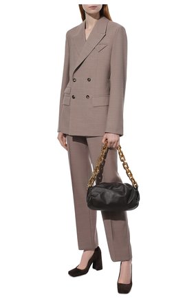 Женские шерстяные брюки BOTTEGA VENETA бежевого цвета по цене 73150 руб., арт. 664620/VKIU0 | Фото 2 Женские шерстяные брюки BOTTEGA VENETA бежевого цвета, арт. 664620/VKIU0 | Фото 2