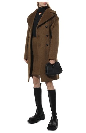 Женская шерстяная водолазка BOTTEGA VENETA серого цвета по цене 79950 руб., арт. 662397/V17R0 | Фото 2 Женская шерстяная водолазка BOTTEGA VENETA серого цвета, арт. 662397/V17R0 | Фото 2 (Материал внешний: Шерсть; Длина (для топов): Стандартные; Рукава: Длинные; Стили: Гламурный; Женское Кросс-КТ: Водолазка-одежда)
