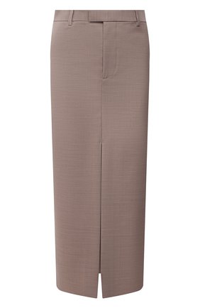 Женская шерстяная юбка BOTTEGA VENETA бежевого цвета по цене 79250 руб., арт. 659561/VKIU0 | Фото 1