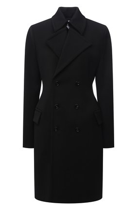 Женское шерстяное пальто BOTTEGA VENETA черного цвета по цене 298000 руб., арт. 666186/V0IV0 | Фото 1