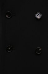 Женское шерстяное пальто BOTTEGA VENETA черного цвета, арт. 666186/V0IV0 | Фото 5 (Материал внешний: Шерсть; Материал утеплителя: Шерсть; Рукава: Длинные; Стили: Гламурный; Длина (верхняя одежда): До колена; Региональные ограничения белый список (Axapta Mercury): RU; 1-2-бортные: Двубортные)
