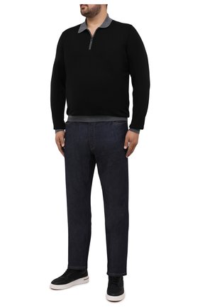 Мужское шерстяное поло CANALI серого цвета по цене 42700 руб., арт. C0572B/MK00997 | Фото 2 Мужское шерстяное поло CANALI серого цвета, арт. C0572B/MK00997 | Фото 2 (Материал внешний: Шерсть; Рукава: Длинные; Длина (для топов): Стандартные; Застежка: Молния; Кросс-КТ: Трикотаж; Стили: Кэжуэл)