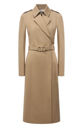 Женский тренч VALENTINO бежевого цвета по цене 279500 руб., арт. WB3CA5X72PQ | Фото 1 Женский тренч VALENTINO бежевого цвета, арт. WB3CA5X72PQ | Фото 1 (Рукава: Длинные; Материал внешний: Синтетический материал, Хлопок; Материал подклада: Синтетический материал; Стили: Кэжуэл; Длина (верхняя одежда): Длинные)