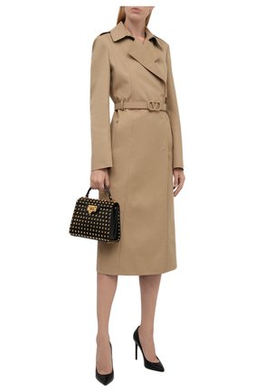 Женский тренч VALENTINO бежевого цвета по цене 279500 руб., арт. WB3CA5X72PQ | Фото 2 Женский тренч VALENTINO бежевого цвета, арт. WB3CA5X72PQ | Фото 2 (Рукава: Длинные; Материал внешний: Синтетический материал, Хлопок; Материал подклада: Синтетический материал; Стили: Кэжуэл; Длина (верхняя одежда): Длинные)