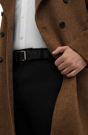 Мужской кожаный ремень BOTTEGA VENETA черного цвета по цене 57550 руб., арт. 652944/VCPQ1 | Фото 2 Мужской кожаный ремень BOTTEGA VENETA черного цвета, арт. 652944/VCPQ1 | Фото 2