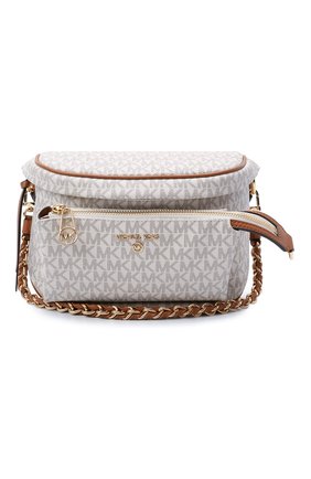 Женская сумка slater medium MICHAEL MICHAEL KORS светло-бежевого цвета по цене 24850 руб., арт. 30T0G04M6B | Фото 1 Женская сумка slater medium MICHAEL MICHAEL KORS светло-бежевого цвета, арт. 30T0G04M6B | Фото 1
