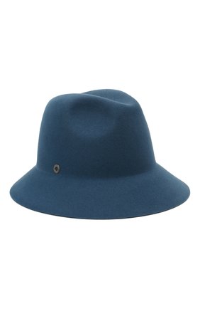 Женская фетровая шляпа ingrid LORO PIANA синего цвета, арт. FAL3434 | Фото 1 (Материал: Шерсть, Текстиль)