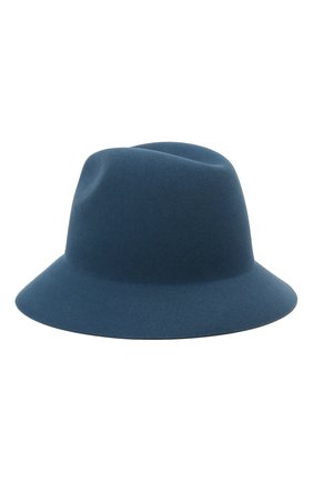 Женская фетровая шляпа ingrid LORO PIANA синего цвета, арт. FAL3434 | Фото 2 (Материал: Шерсть, Текстиль)