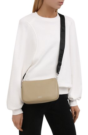 Женская сумка furla moon FURLA серого цвета по цене 23000 руб., арт. WB00335/AX0748 | Фото 2 Женская сумка furla moon FURLA серого цвета, арт. WB00335/AX0748 | Фото 2