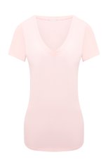 Женская футболка HANRO розового цвета, арт. 077876 | Фото 1 (Материал внешний: Синтетический материал, Хлопок; Женское Кросс-КТ: Футболка-белье)