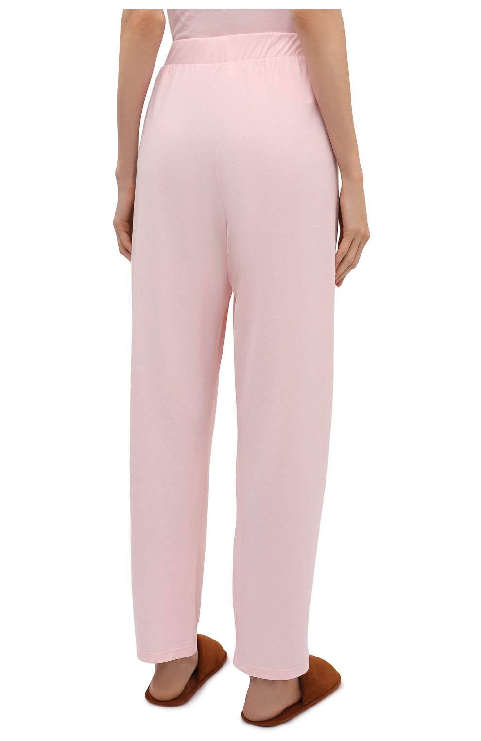 Женские брюки HANRO розового цвета, арт. 077880 | Фото 4 (Женское Кросс-КТ: Брюки-белье; Материал внешний: Синтетический материал, Хлопок)