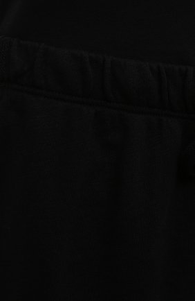 Женские хлопковые шорты JAMES PERSE черного цвета, арт. WXA4288 | Фото 5 (Женское Кросс-КТ: Шорты-одежда; Длина Ж (юбки, платья, шорты): Мини; Материал внешний: Хлопок; Стили: Спорт-шик)