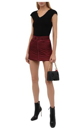 Женская юбка REDVALENTINO бордового цвета по цене 31000 руб., арт. WR3RA01Q/63K | Фото 2 Женская юбка REDVALENTINO бордового цвета, арт. WR3RA01Q/63K | Фото 2 (Материал подклада: Синтетический материал; Длина Ж (юбки, платья, шорты): Мини; Материал внешний: Синтетический материал; Женское Кросс-КТ: Юбка-одежда; Стили: Гламурный)