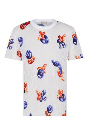 Мужская хлопковая футболка dior x kenny scharf DIOR белого цвета по цене 70000 руб., арт. 193J653A0702C084 | Фото 1 Мужская хлопковая футболка dior x kenny scharf DIOR белого цвета, арт. 193J653A0702C084 | Фото 1