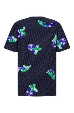 Мужская футболка dior x kenny scharf DIOR синего цвета по цене 120000 руб., арт. 193J685C0704C589 | Фото 2 Мужская футболка dior x kenny scharf DIOR синего цвета, арт. 193J685C0704C589 | Фото 2