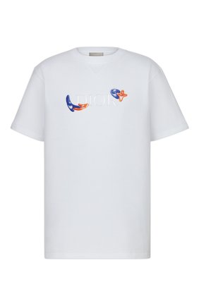 Мужская хлопковая футболка dior x kenny scharf DIOR белого цвета по цене 65000 руб., арт. 193J685D0554C084 | Фото 1 Мужская хлопковая футболка dior x kenny scharf DIOR белого цвета, арт. 193J685D0554C084 | Фото 1
