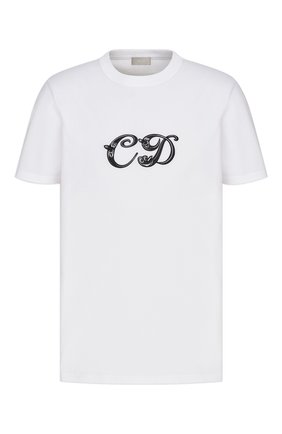 Мужская хлопковая футболка dior x kenny scharf DIOR белого цвета по цене 60000 руб., арт. 193J697A0677C089 | Фото 1 Мужская хлопковая футболка dior x kenny scharf DIOR белого цвета, арт. 193J697A0677C089 | Фото 1