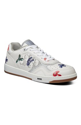 Мужские кожаные кеды b27 dior x kenny scharf DIOR белого цвета по цене 110000 руб., арт. 3SN272ZKNH065 | Фото 2 Мужские кожаные кеды b27 dior x kenny scharf DIOR белого цвета, арт. 3SN272ZKNH065 | Фото 2