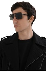 Мужские солнцезащитные очки HARLEY-DAVIDSON хаки цвета, арт. HD 1008X 08N | Фото 2 (Кросс-КТ: С/з-мужское; Тип очков: С/з; Оптика Гендер: оптика-мужское)
