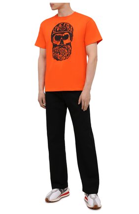 Мужская хлопковая футболка exclusive for moscow HARLEY-DAVIDSON оранжевого цвета, арт. R004022 | Фото 2 (Материал внешний: Хлопок; Рукава: Короткие; Стили: Гранж; Принт: С принтом)