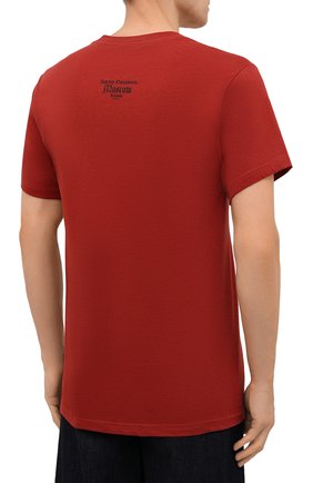 Мужская хлопковая футболка exclusive for moscow HARLEY-DAVIDSON красного цвета, арт. R004041 | Фото 4 (Рукава: Короткие; Стили: Гранж; Принт: С принтом; Материал внешний: Хлопок)