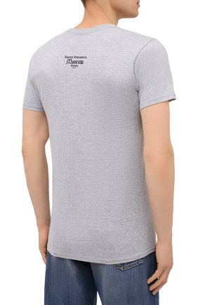 Мужская хлопковая футболка exclusive for moscow HARLEY-DAVIDSON серого цвета, арт. R004051 | Фото 4 (Рукава: Короткие; Стили: Гранж; Принт: С принтом; Материал внешний: Хлопок)