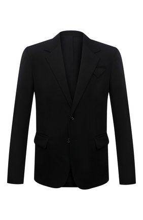Мужской шерстяной пиджак BOTTEGA VENETA черного цвета по цене 161000 руб., арт. 659589/VKIS0 | Фото 1 Мужской шерстяной пиджак BOTTEGA VENETA черного цвета, арт. 659589/VKIS0 | Фото 1