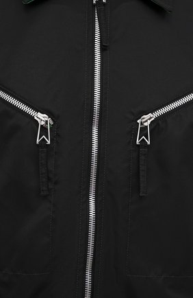 Мужская куртка BOTTEGA VENETA черного цвета, арт. 666543/VKIL0 | Фото 5 (Кросс-КТ: Куртка, Ветровка; Рукава: Длинные; Материал внешний: Синтетический материал; Длина (верхняя одежда): Короткие; Стили: Минимализм)