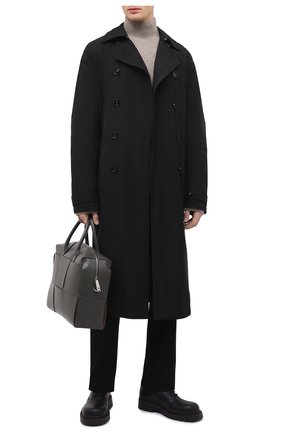 Мужской тренч BOTTEGA VENETA черного цвета по цене 161000 руб., арт. 660143/V0Y20 | Фото 2 Мужской тренч BOTTEGA VENETA черного цвета, арт. 660143/V0Y20 | Фото 2