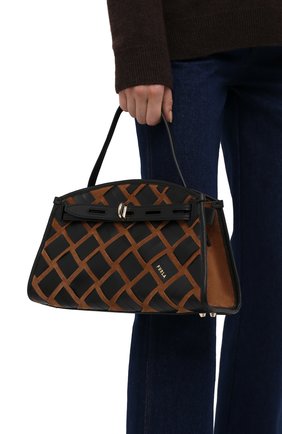 Женская сумка furla margherita FURLA черного цвета по цене 35800 руб., арт. WB00174/AX0793 | Фото 2 Женская сумка furla margherita FURLA черного цвета, арт. WB00174/AX0793 | Фото 2