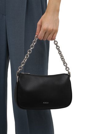 Женская сумка furla moon FURLA черного цвета по цене 24750 руб., арт. WB00356/AX0733 | Фото 2 Женская сумка furla moon FURLA черного цвета, арт. WB00356/AX0733 | Фото 2