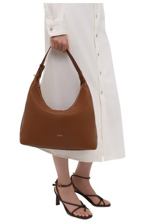 Женская сумка furla net FURLA коричневого цвета по цене 32400 руб., арт. WB00229/HSF000 | Фото 2 Женская сумка furla net FURLA коричневого цвета, арт. WB00229/HSF000 | Фото 2