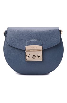 Женская сумка metropolis mini FURLA голубого цвета по цене 25900 руб., арт. BATJEP0/ARE000 | Фото 1 Женская сумка metropolis mini FURLA голубого цвета, арт. BATJEP0/ARE000 | Фото 1