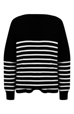 Женский хлопковый пуловер VALENTINO черного цвета, арт. WB3KC24F6H0 | Фото 1 (Длина (для топов): Стандартные; Рукава: Длинные; Материал внешний: Хлопок; Стили: Кэжуэл; Женское Кросс-КТ: Пуловер-одежда)