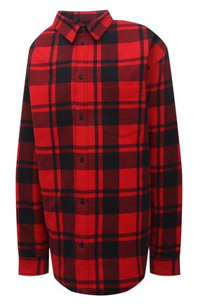 Женская хлопковая куртка BALENCIAGA красного цвета, арт. 662979/TKM40 | Фото 1 (Кросс-КТ: Куртка; Рукава: Длинные; Длина (верхняя одежда): До середины бедра; Материал внешний: Хлопок; Стили: Спорт-шик; Материал подклада: Купро)