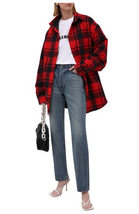 Женская хлопковая куртка BALENCIAGA красного цвета по цене 109000 руб., арт. 662979/TKM40 | Фото 2 Женская хлопковая куртка BALENCIAGA красного цвета, арт. 662979/TKM40 | Фото 2 (Материал внешний: Хлопок; Материал подклада: Купро; Кросс-КТ: Куртка; Стили: Спорт-шик; Рукава: Длинные; Длина (верхняя одежда): До середины бедра)